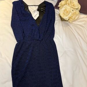 Funky Soul Blue Sparkly mini Dress